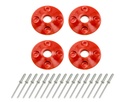 Dominator Hood Pin Scuff Plate Kit Red - 1202-RD