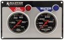 Allstar Performance - 2 Gauge Panel A/M OP/WT Liquid Filled - 80120