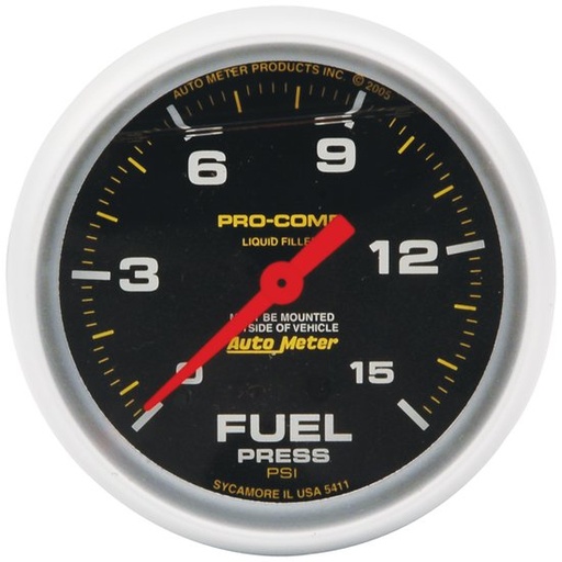 [ALL80136] Allstar Performance - Repl ATM FP Gauge 15psi Pro Comp 2-5/8in - 80136